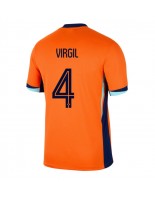Alankomaat Virgil van Dijk #4 Kotipaita EM-Kisat 2024 Lyhythihainen